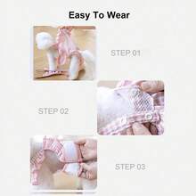 Adjustable Washable Reusable Pet Belly Band Panties With Lace Trim, Comfortable Breathable Dog Physiological Pants To Prevent Harassment And Pregnancy, Can Be Used With Diapers/Pads - Multicolor - View 11