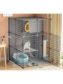 Modular Kitten Cage, Cat Play Fence, Cat House, Suitable For Kittens And Kittens, Indoor And Home Use. - Multicolor - View 12