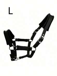 1pc Soft Skin-Friendly & Wear-Resistant Webbing Horse Bridle – Gentle Non-Harm Equestrian Bridle For Horse Comfort, Horse Stable Equipment With Walking Leash, Lightweight All-Purpose Webbing Bridle For Trail, Training & Daily Use - Multicolor - View 18