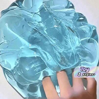 1 pieza Juguete esponjoso de espuma de slime, masilla de arcilla de color para apretar y aliviar el estrés