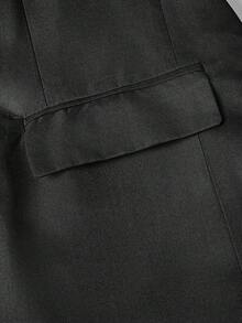 Officeau 男士標準版黑色西裝外套，適用於婚禮/晚宴/伴郎禮服 - 黑色 - 查看 9