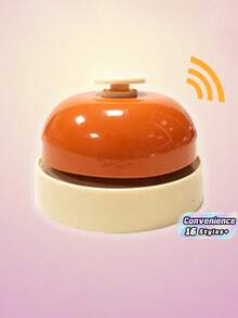 1/3pcs Of Hand Pressing Bell, Summoning Bell, Answering Bell, Front Desk Serving Bell, Dining Table Bell, Pet BellFor Bedroom,Travel,Office,School, Room & Festival Atmosphere Bell For Restaurant & Party - Multicolor - View 1