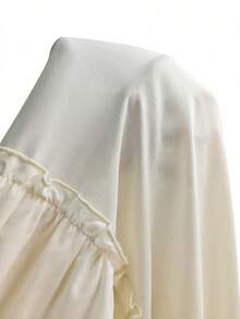 SHEIN Tall Falda larga de varias capas tipo pastel de cintura baja para mujer, falda blanca para mujer, pantalones cortos de verano para mujer, falda de vacaciones de playa casual, para mujeres altas - Albaricoque - View 7