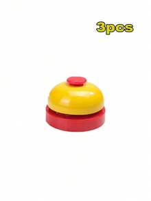 1/3pcs Of Hand Pressing Bell, Summoning Bell, Answering Bell, Front Desk Serving Bell, Dining Table Bell, Pet BellFor Bedroom,Travel,Office,School, Room & Festival Atmosphere Bell For Restaurant & Party - Multicolor - View 15