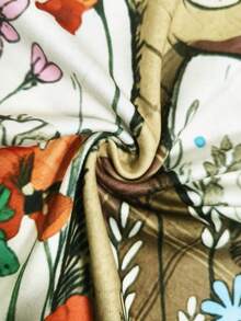 EMERY ROSE Women's Cartoon Cat Print Round Neck Short Sleeve T-Shirt - Multicolor - View 3