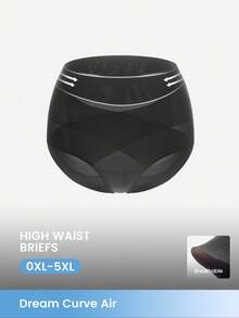 LUVLETTE Plus 1-Pack Quần lót cạp cao định hình eo bụng thoáng khí màu đen dành cho nữ - màu đen - Xem 1
