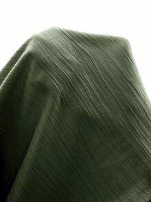 Modelyn Women's Elegant Solid Color Asymmetric Neck Loose Top And Pants 2 Pieces Set, Summer - Army Green - View 7