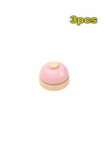 1/3pcs Of Hand Pressing Bell, Summoning Bell, Answering Bell, Front Desk Serving Bell, Dining Table Bell, Pet BellFor Bedroom,Travel,Office,School, Room & Festival Atmosphere Bell For Restaurant & Party - Multicolor - View 21