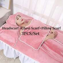 Bộ 3 khăn thấm hút chuyên dụng cho salon, khăn có mép mịn, thấm hút nước tốt, thích hợp dùng cho tóc, ngực, gối, lý tưởng cho spa, salon massage, thẩm mỹ viện, du lịch, khách sạn, v.v. (Có nhiều màu sắc), cũng thích hợp cho trường học, chuẩn bị năm học mới, du lịch, đồ dùng cần thiết khi đi du lịch, đồ dùng gia đình, khăn tắm, chăm sóc da. - Nhiều màu - Xem 7