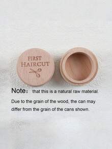 1PC Wooden Baby Hair Keepsake Box Memory Holder First Haircut Curl Lock Storage Container With Hair Clip Sentimental Keepsake Organizer For Home Decor Nursery Room Shelf Display Collectible Gift Idea - one size fits all - View 6