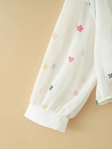 New Women's Casual Solid Color Chiffon Blouse With Short Batwing Sleeves - 白色 4 - 查看 3