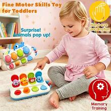 MINKOJA Hide And Seek Button Box Toy With Duck,Ocean And Object Sensor Switches - Durable ABS Resin Early Learning Toy For Kids, Enhances Fine Motor Skills And Hand-Eye Coordination, Toddler Toy - Multicolor - View 4