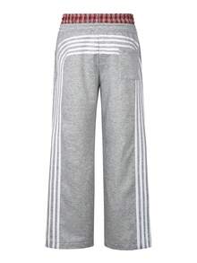 Manfinity Roghcode Young Street, Double Waistband 2 In 1 Design - Fashionable Grey Men's Sweatpants - Grey - View 4