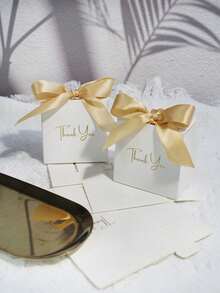 10 PCS Small Premium Paper Elegant Design Assorted Colors Mini Gift Boxes For Weddings Parties Events Special Occasions High Quality Party Favors Gift Wrapping - thank-you box - View 9
