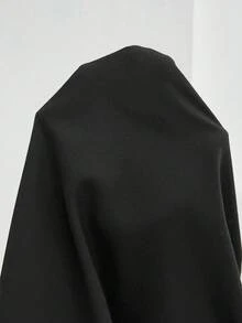 SHEIN CURVE+ 大尺碼女款V領短袖休閒西裝外套，適合畢業季、返校季、教師秋季穿搭 - 黑色 - 查看 9