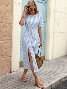 l, ropa de verano para mujer, vestido de verano, ropa de playa, vestido casual, ropa de vacaciones, ropa de trabajo, ropa para concierto campestre, ropa de oficina, ropa de verano para mujer - Gris Oscuro - Ver 10