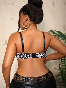 Bare Chapter Sujetador con aros y encaje en tallas grandes - Negro - Ver 2