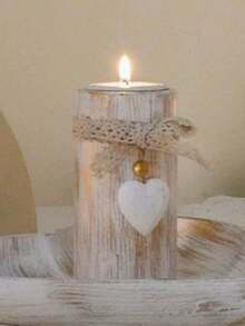 SHEIN Basic living 3 Bộ Chân Nến Tealight Bằng Gỗ, Trang Trí Bàn Tiệc Tại Nhà Cho Đám Cưới, Sinh Nhật, Lễ Tình Nhân & Giáng Sinh, Trang Trí Mùa Thu, Đồ Trang Trí Giáng Sinh. Ba lô cho Bé Trai, Halloween, Ba lô Đi Học. Ba lô Trong Suốt, Đi Học, Trang Phục Halloween. - Nhiều màu - Xem 16