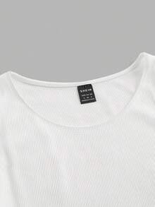 Comfortcana Bộ 2 áo tank top cotton cổ tròn dáng ôm vừa vặn dành cho nữ, cỡ lớn, thích hợp mặc đi học vào mùa hè. - Đen và trắng - Xem 4