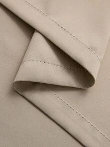 1 Piece Blackout Curtain With Eyelet, Soft And Graceful Blackout Curtain For Living Room, Beige - Beige - View 9