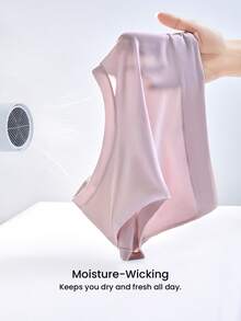 LUVLETTE Bộ 3 quần lót nữ cạp vừa basic không lộ, quần chip mặc thường ngày thoải mái - Nhiều màu - Xem 7