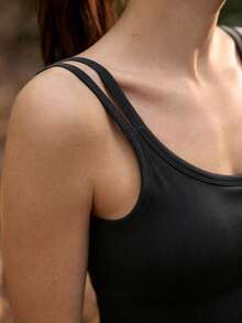 In My Nature Women's Seamless Outdoor Sports Bra; U-Shaped Back Design; Versatile; Suitable For Women; Applicable For Fitness, Yoga And Outdoor Running - Black - View 4