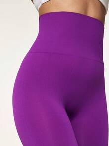 SHAPORA Bragas moldeadoras sin costuras de cintura alta en unicolor - Morado - Ver 6