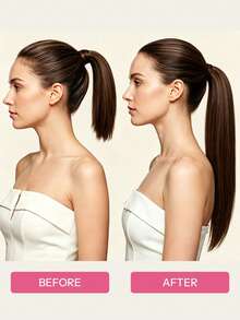 Pony Tails Real Hair Extension Straight Ponytail Extension Human Hair Invisible Wrap Around Ponytail Human Hair For Women Daily Work - S2 - View 5