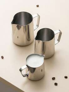 Teko Pembuih Susu Stainless Steel untuk Seni Kopi, Perlengkapan Sekolah, Kembali ke Sekolah - Perak - View 3