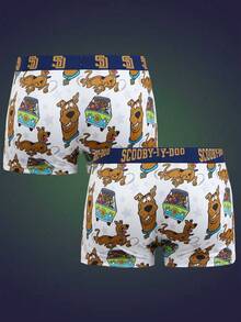 Notgurli SCOOBY-DOO X SHEIN Men's Printed Boxer Briefs Fashion (2-Pack) - Multicolor - View 2