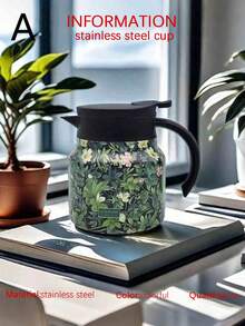 1 chiếc 27 Oz/33 Oz, Ấm đun nước pha trà trang trí họa tiết đơn giản, Ấm đun nước cách nhiệt cho văn phòng trong nhà và tại nhà, Ấm đun nước pha trà trắng cũ dung tích lớn, Cách nhiệt hai lớp, Thiết kế có thể đảo ngược, Có thể giặt bằng máy, Thích hợp cho văn phòng tại nhà, Giải trí tại văn phòng, Cắm trại, v.v. - Nhiều màu - Xem 21