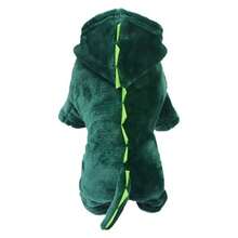1pc Dinosaur Pattern Vest, Cute Dinosaur Design Warm Sweatshirt For Spring & Autumn, Rabbit Pet Accessories, DOG Pet Supplies, Cat - Multicolor - View 6