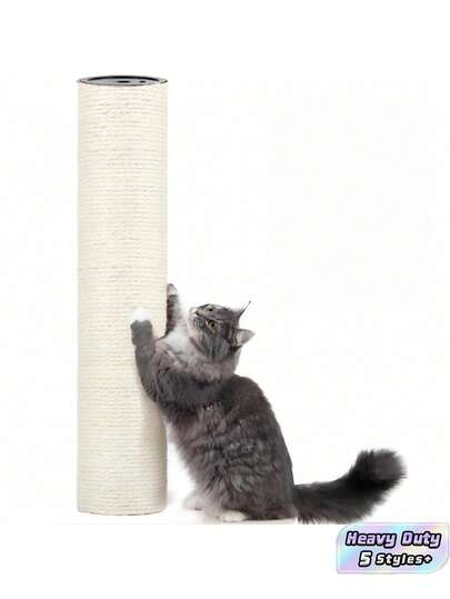 Bộ 1/2/4 miếng cột cào móng mèo thay thế bằng sợi sisal tự nhiên, chịu lực tốt, bền, thân thiện, dùng cho rễ vít M8, nhiều kích cỡ, phù hợp cho mèo con, cây mèo, tháp mèo, phụ kiện nội thất mèo, không kèm vít, trang trí nhà trong nhà, quà Giáng sinh cho mèo