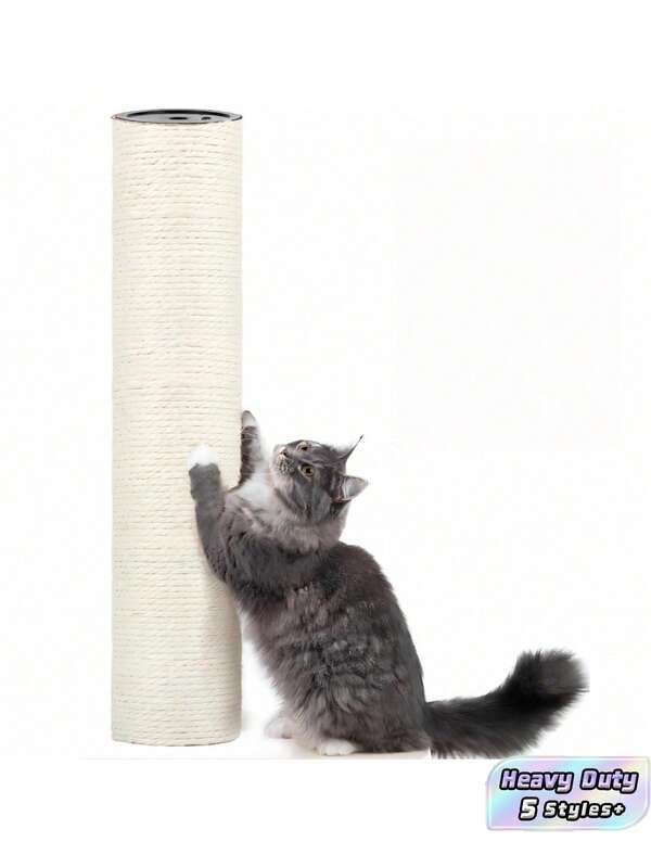 Bộ 1/2/4 miếng cột cào móng mèo thay thế bằng sợi sisal tự nhiên, chịu lực tốt, bền, thân thiện, dùng cho rễ vít M8, nhiều kích cỡ, phù hợp cho mèo con, cây mèo, tháp mèo, phụ kiện nội thất mèo, không kèm vít, trang trí nhà trong nhà, quà Giáng sinh cho mèo