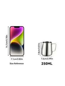 Teko Pembuih Susu Stainless Steel untuk Seni Kopi, Perlengkapan Sekolah, Kembali ke Sekolah - Perak - View 12
