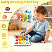 MINKOJA Hide And Seek Button Box Toy With Duck,Ocean And Object Sensor Switches - Durable ABS Resin Early Learning Toy For Kids, Enhances Fine Motor Skills And Hand-Eye Coordination, Toddler Toy - Multicolor - View 7