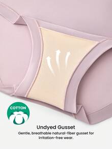LUVLETTE Bộ 3 quần lót nữ cạp vừa basic không lộ, quần chip mặc thường ngày thoải mái - Nhiều màu - Xem 5
