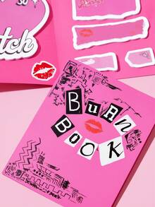 Mean Girls | SHEIN 記事本、記事本、可愛記事本、書寫備忘錄頁標記、辦公室學校用品創意禮物 - 均碼 - 查看 4
