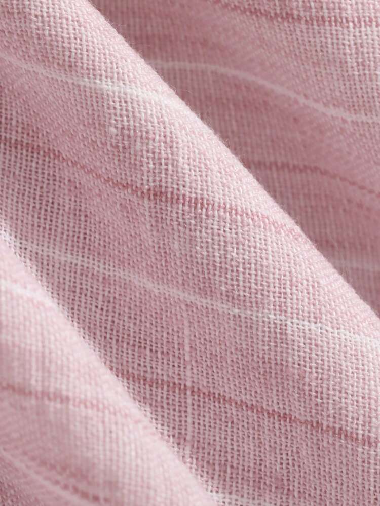 Dazy Plus Striped Loose Long Sleeve Ruffle Casual Vacation Summer Blouse Pink Girl Casual Plus Size Women Spring Summer Autumn Shirt