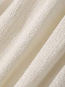 Livesso Vestido largo sin mangas con ribete de volantes para mujer vacaciones - Blanco - Ver 7