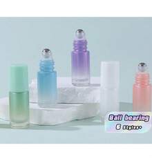 精油滚珠瓶，便携式可填充香水样品瓶，渐变粉色 - 粉色 - 查看 1