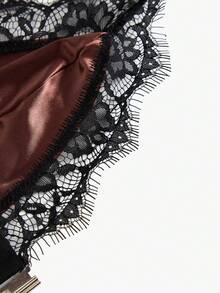 Bisouelle 3pcs Women's Solid Color Lace Trim Front Closure Comfortable Underwear Set - Multicolor - View 11