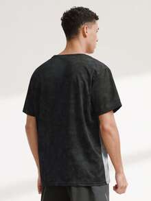 Driftmere Camiseta Esportiva Casual Masculina, Design de Gola Redonda, Adequada para Uso Casual Diário de Verão, Esportes ao Ar Livre, Exercícios de Fitness - Cinza - Visão 2