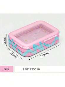 1 Pc PVC Inflatable Swimming Pool With Double-Layer Airtight Valves And A Bottom Drain Device. It Requires No Power Supply And Comes With Various Accessories, Making It Ideal For Outdoor Water Parties. - One Size Fits All - View 15