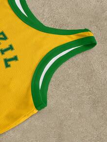 IslaSuriya 3pcs Brazil Italy Spain Slogan Graphic Print Women's Round Neck Tank Top - Multicolor - View 4