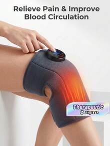 Heated Knee Massager, Heat And Vibration Three-In-One Massager, Portable Radio Massage Heating Pad, Elbow Shoulder Support Bag, Vibration Heating Mode. - Multicolor - View 2