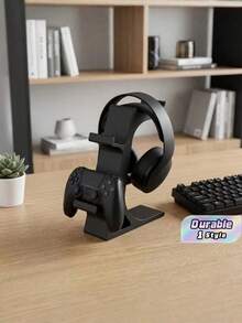 Soporte 2 en 1 para controlador de juego dual y auriculares, organizador universal de gamepad para múltiples controladores, accesorios de juego para el hogar - Multicolor - Ver 1
