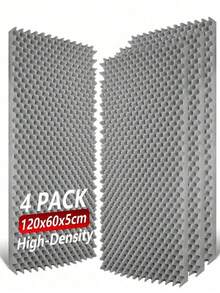 4-Piece Sound Insulation Foam 60 * 120cm Studio Sound Insulation Treatment 3-Color Sound Insulation Sponge Pad High-Density Sound Absorption Material - Multicolor - View 15