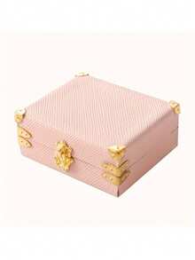 1PC Retro PU Leather Storage Boxes Mini Display Case Dustproof Transparent Lid For Miniature Models Collectors Gift Vintage Craft Organization Container - multicolor - View 7