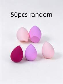 5/10/15/25/30/40/50 pièces Lot d'éponges de maquillage multicolores - Tampons de mélange de fond de teint sans latex à double usage pour liquide/crème/poudre, outils cosmétiques lisses et sans couture pour tous les types de peau, accessoires de vanité et de voyage abordables, décoration de chambre, cadeaux de Noël pour femmes, remplissages de bas de Noël, cadeaux - Multicolore - Voir 20